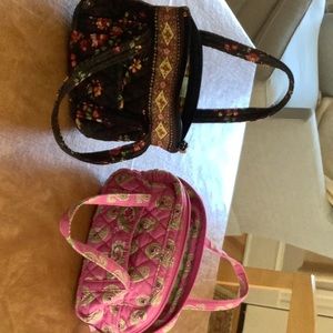 2 Vera Bradley mini purses. Used but in great shape. Children size